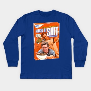 Shooter McGavin's Pieces of Shit for Breakfast Cereal Kids Long Sleeve T-Shirt